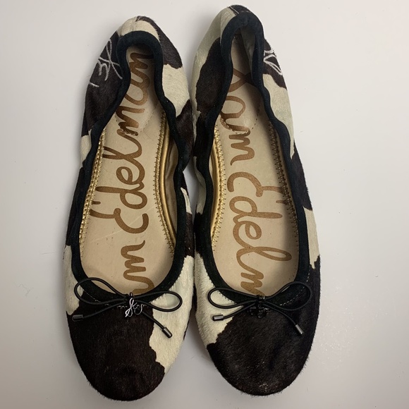 Sam Edelman Shoes - Sam Edelman Felicia Cow Print Ballet Flats